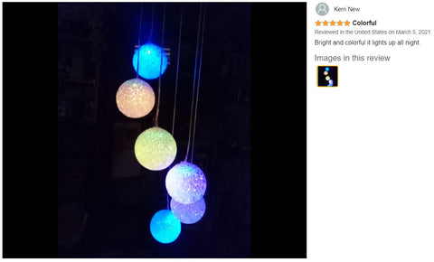 Solar Lights Color Changing Wind Chime Spiral Spinner Crystal Ball lamps Lights