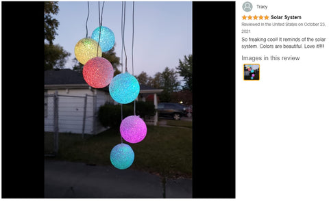 Solar Lights Color Changing Wind Chime Spiral Spinner Crystal Ball lamps Lights