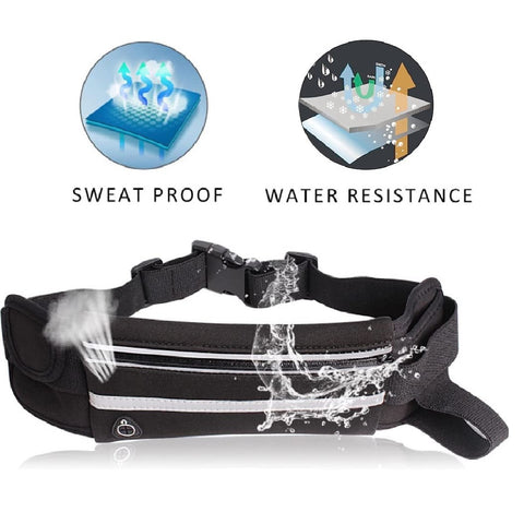 Camping Waist Pack with Water Bottle Holde Running Walking Hiking Hydration Belt