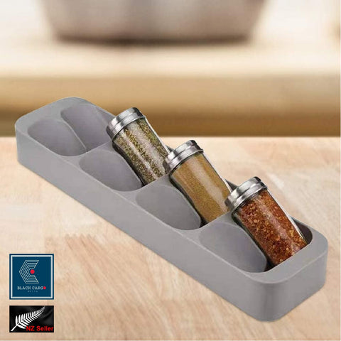 Spice Drawer Organizer Seasoning 4-Tier Rack Tray Insert for Kitchen Drawers