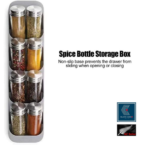 Spice Drawer Organizer Seasoning 4-Tier Rack Tray Insert for Kitchen Drawers