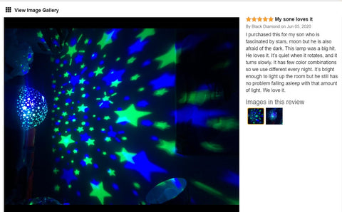 Star Night Light Projector Kids Night Light 360 Degree Rotation -Blue