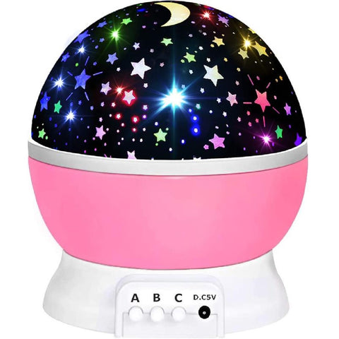 Star Night Light Projector Kids Night Light 360 Degree Rotation -Pink