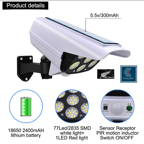 Super Bright Solar Motion Sensor Light Solar Flood Security Lights with Remote