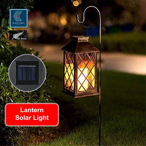 Solar Lights Morocco Metal Lantern Hanging Garden Outdoor Lights LED Candle