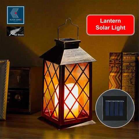 Solar Lights Morocco Metal Lantern Hanging Garden Outdoor Lights LED Candle