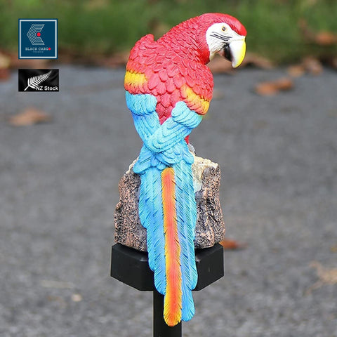 Solar Garden Lights Cute Parrot Waterproof Outdoor Garden Stake Ornament