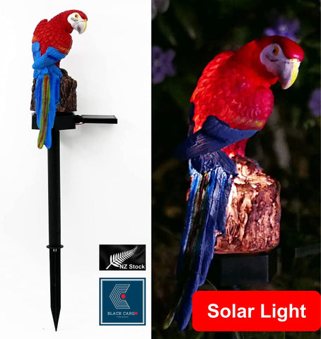 Solar Garden Lights Cute Parrot Waterproof Outdoor Garden Stake Ornament