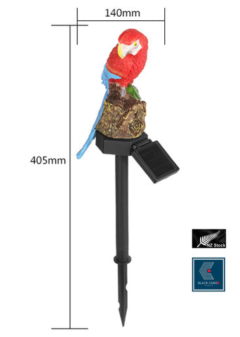 Solar Garden Lights Cute Parrot Waterproof Outdoor Garden Stake Ornament