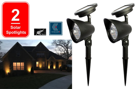 2Pack Solar Spot Lights Outdoor Waterproof Adjustable The beam angle
