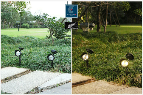 2Pack Solar Spot Lights Outdoor Waterproof Adjustable The beam angle