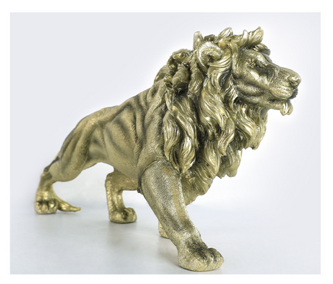 Design Architectural Large Gold Lion Statue Decoration sculptures for Home