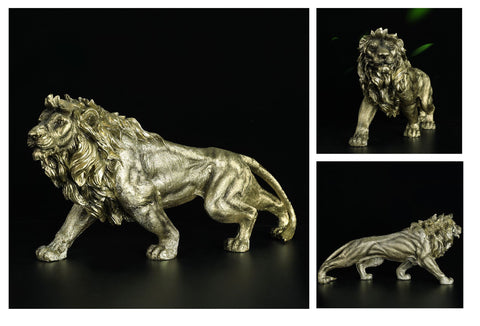 Design Architectural Large Gold Lion Statue Decoration sculptures for Home