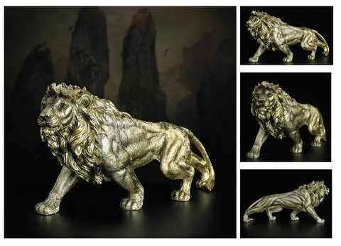 Design Architectural Large Gold Lion Statue Decoration sculptures for Home