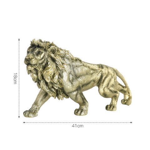 Design Architectural Large Gold Lion Statue Decoration sculptures for Home