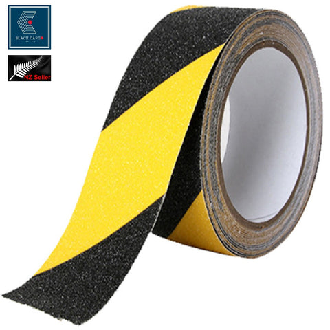 5cm x 10m Anti Slip Safety Grip Tape Yellow & Black Hazard Caution Warning Tape