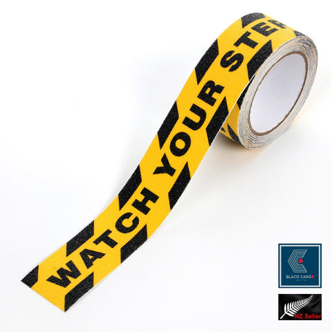 Croc Grip 48mm*500cm XL Watch Your Step Anti-Slip Step Warning Sign Sticker