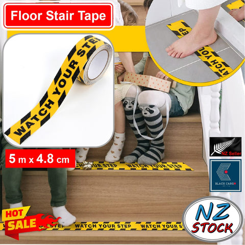 Croc Grip 48mm*500cm XL Watch Your Step Anti-Slip Step Warning Sign Sticker