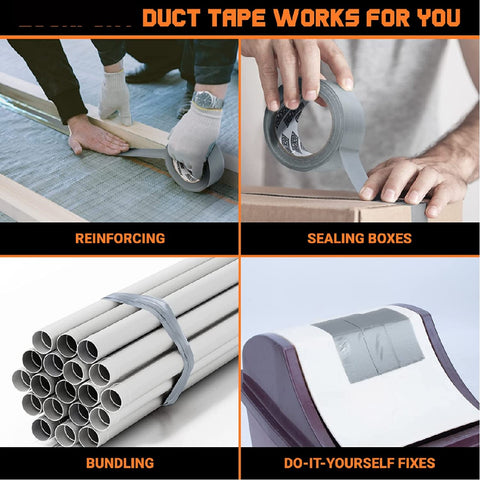 2Pack Duct Tape Gaffer Tape Cloth Tape Waterproof 48mm*30m