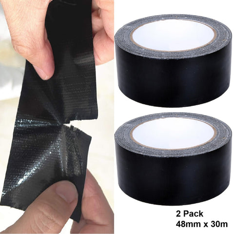 2Pack Duct Tape Gaffer Tape Cloth Tape Waterproof 48mm*30m