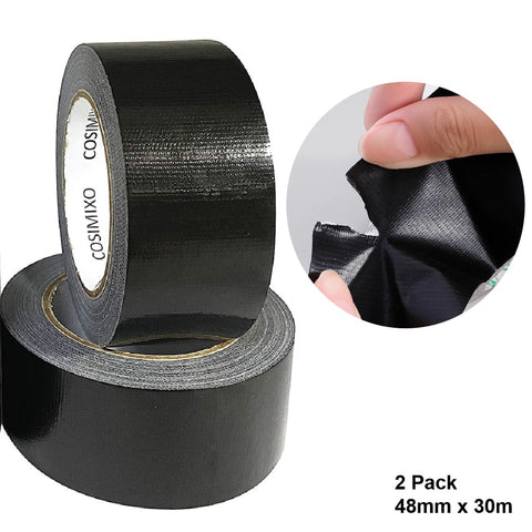 2Pack Duct Tape Gaffer Tape Cloth Tape Waterproof 48mm*30m