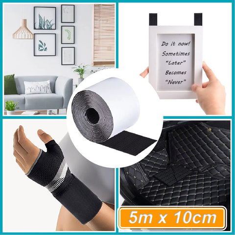 Heavy Duty Hook And Loop Adhesive Velcro Tape 100mm*5m