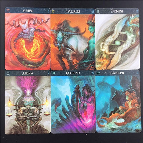 Tarot Cards Set Barbieri Zodiac Oracle Cards 26 Cards Tarot Deck Party Game