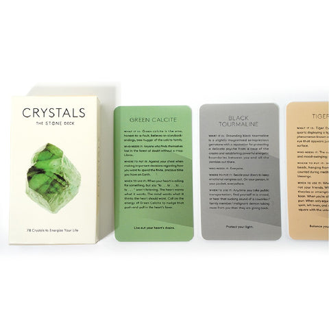 Tarot Cards Set Crystals The Stone Deck 78 Cards Oracle Cards Tarot Deck