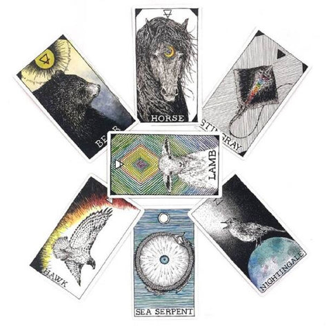 Tarot Cards Set Wild Animal Spirit Oracle 63 Cards Oracle Cards Tarot Deck