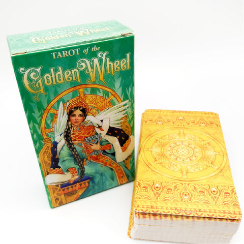 Tarot Cards Set Golden Wheel Oracle 78 Cards Oracle Cards Tarot Deck