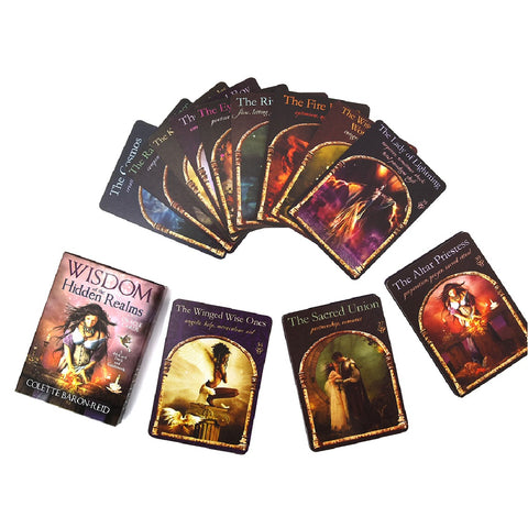 Tarot Cards Set Wisdom of The Hidden Realms Oracle Cards 44 Cards Tarot Deck