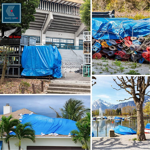 Heavy Duty Tarpaulin Covers Tarp Waterproof 4.8m x 5.8m