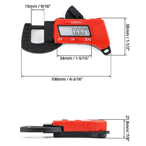 Digital Thickness Gauge Thickness Tester Thickness Measure 0-12.7mm