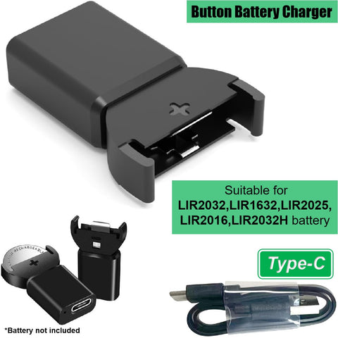 Button Battery Charger Type-C Lithium Coin Battery Charging