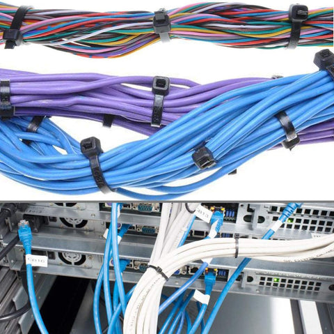 250Pcs Zip Ties Neylon Cable Ties Large Twist Ties 3.6 x 450mm Self-Locking
