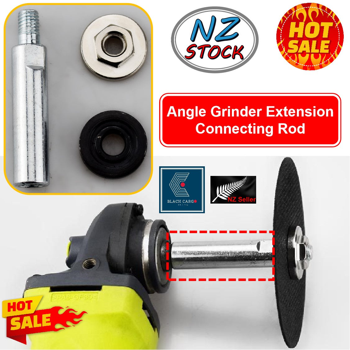SPRING 3Pcs Car Repair Angle Grinder Extension Connecting Rod Rotating Extended Shaft Group Shank Steel For Cutting Deburring Polishing SPRING 3Pcs Car Repair Angle Grinder Extension Connecting Rod Rotating Extended Shaft Group Shank Steel For Cutting Deburring Polishing