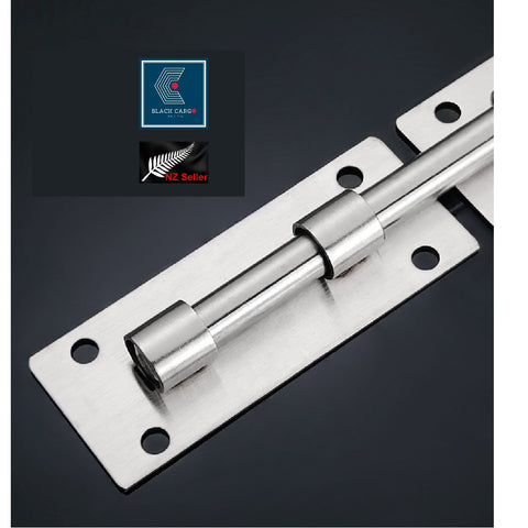 50cm Door Slide Lock Latch Barrel Bolt Hasp Stapler Gate Safety Stainless