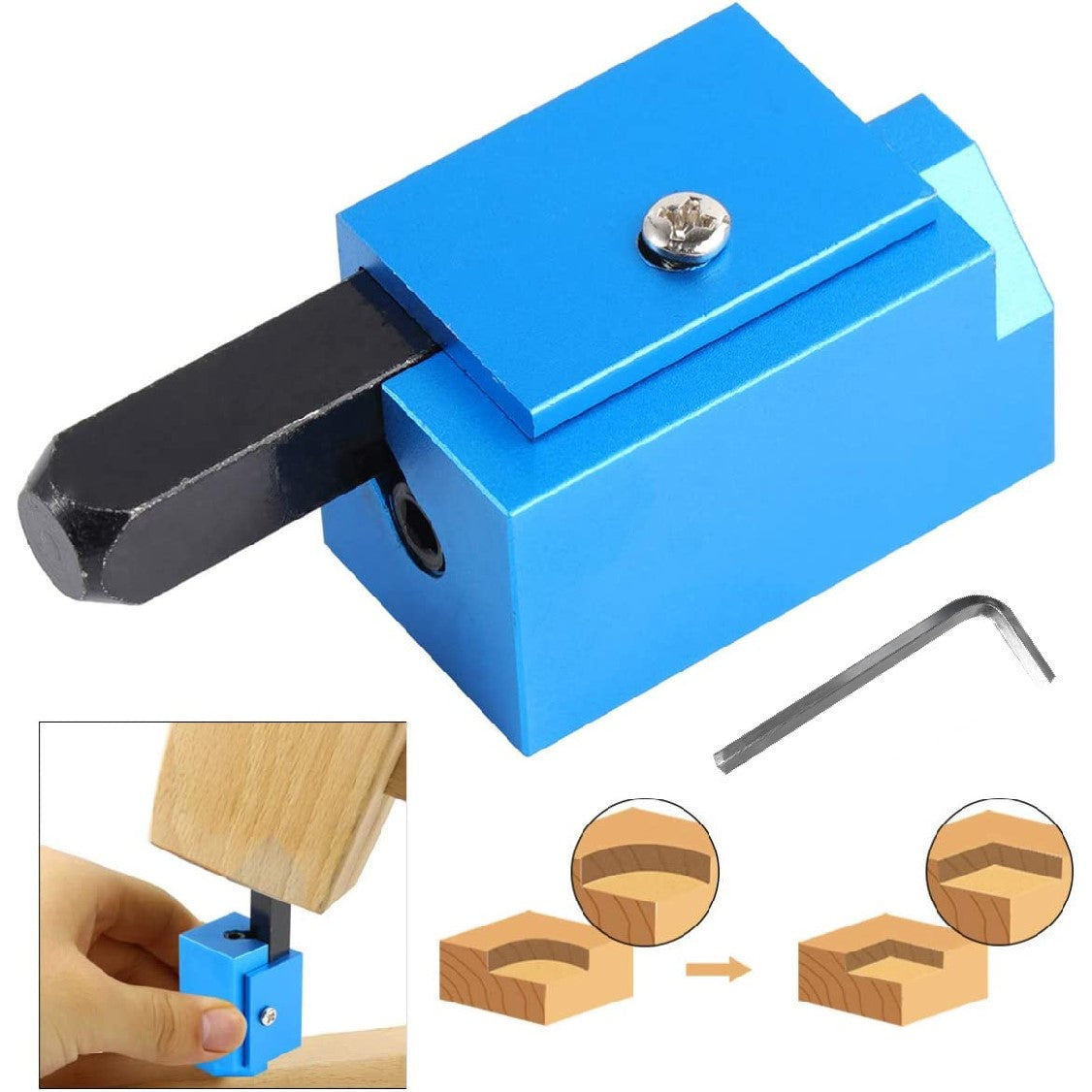 Wood Carving Tools Corner Chisel Spring Loaded for Squaring Hinge Rece ...