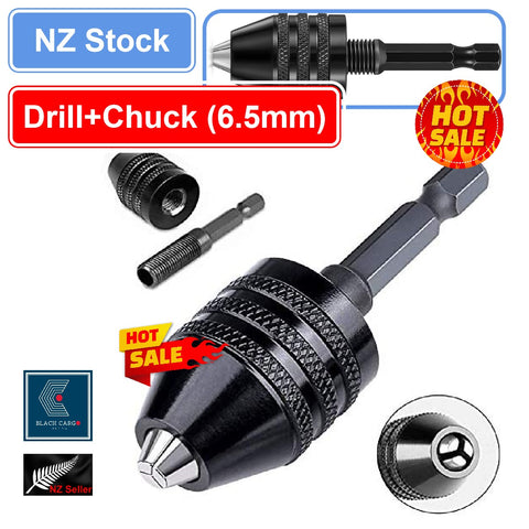 Drill Chuck Bit 1/4 Inch Hex Shank Drill Adapter 0.3-6.5 mm Impact Drill Tool