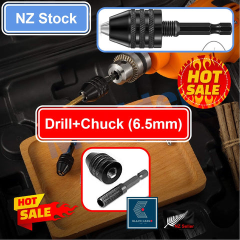 Drill Chuck Bit 1/4 Inch Hex Shank Drill Adapter 0.3-6.5 mm Impact Drill Tool