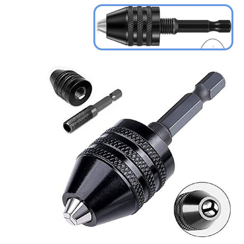 Drill Chuck Bit 1/4 Inch Hex Shank Drill Adapter 0.3-6.5 mm Impact Drill Tool