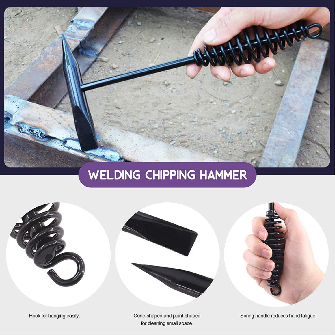 Welding hammer/Slag hammer/Chipping hammer/welder hammer economic chisels,  forged steel structures and shock-absorbing handles