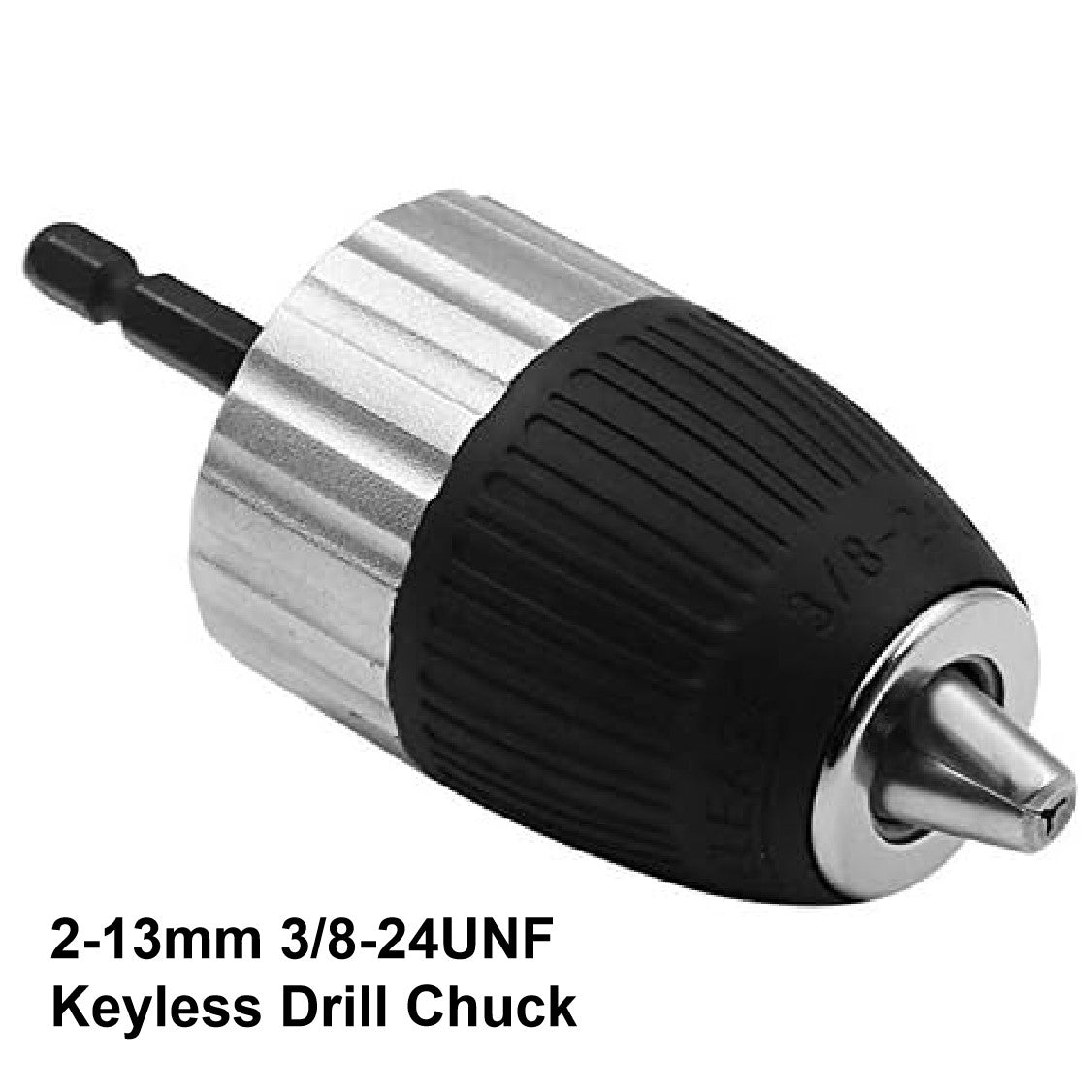 Keyless Drill Chuck Adapter 2-13mm, 1/4-Inch Hex Shank Drill Chuck Ada ...