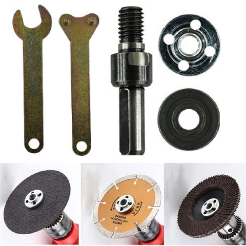 Cordless Angle Grinder Kit Adapter Kit For Electric Drill 10mm Arbor