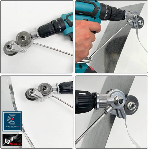 Corrugated Metal Roofing Sheet Electric Nibbler Cutter shears Drill Attachment