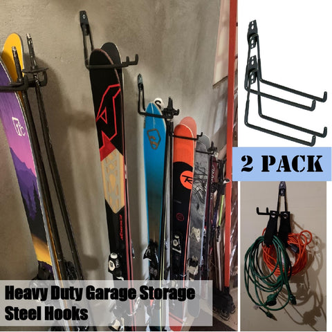 2Pack Heavy Duty Garage Storage Steel Hooks Tool Organizer Hangers
