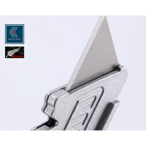 Retractable Aluminum Utility Knife with 10Pcs SK5 Sharp Blades Safety Cutter