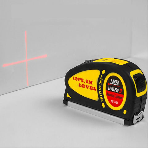 Cross Line Laser Tool with 550cm Tape Measure