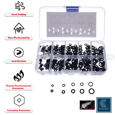 Rubber O Ring Kit Seal Ring Kit 225Pcs