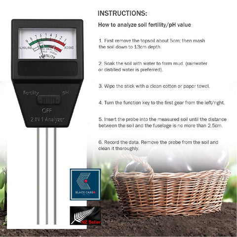 Garden Lawn Indoor Plant Care Plant Water Soil Tester Fertility PH Tester